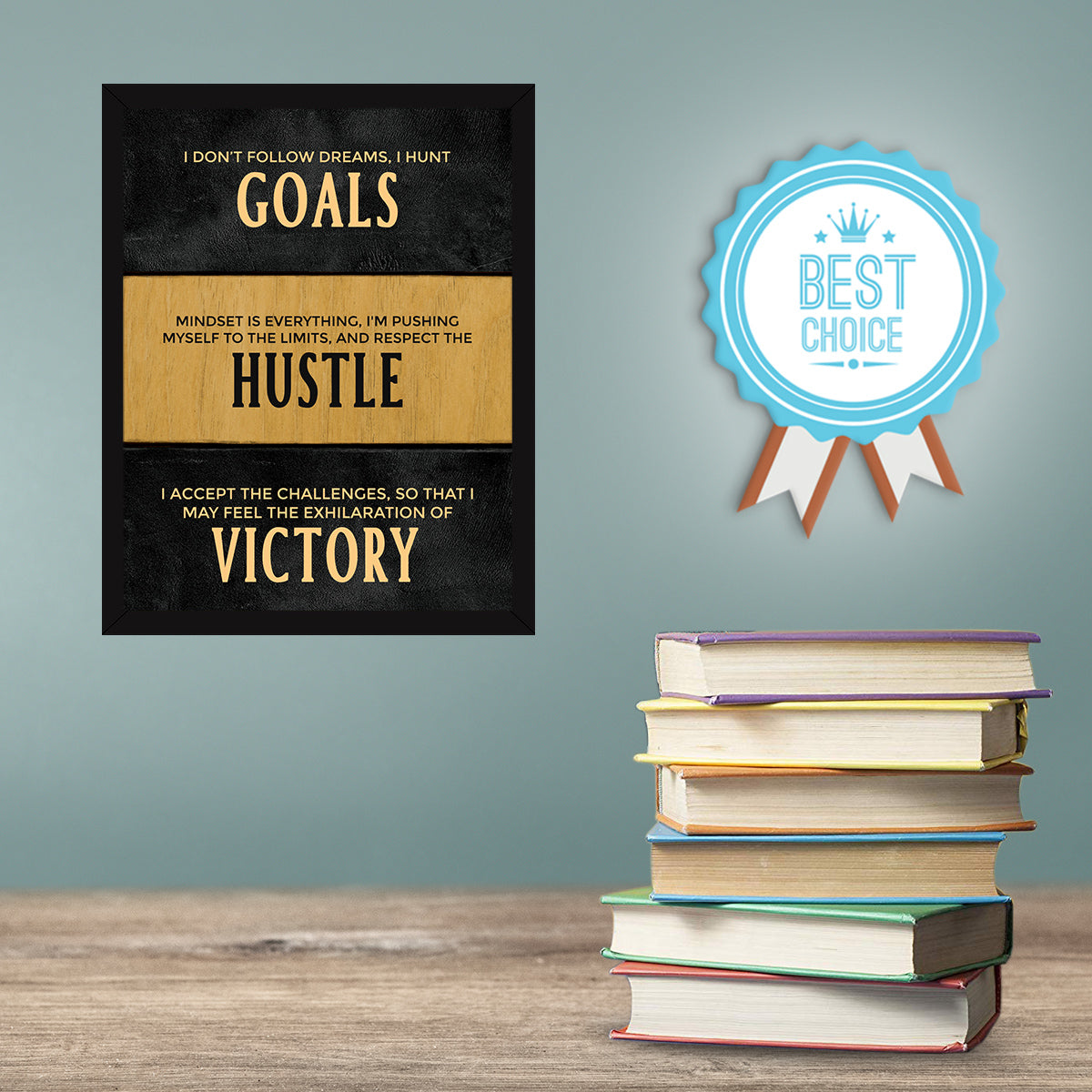 Inspirational Motivational Goals Hustle Victory