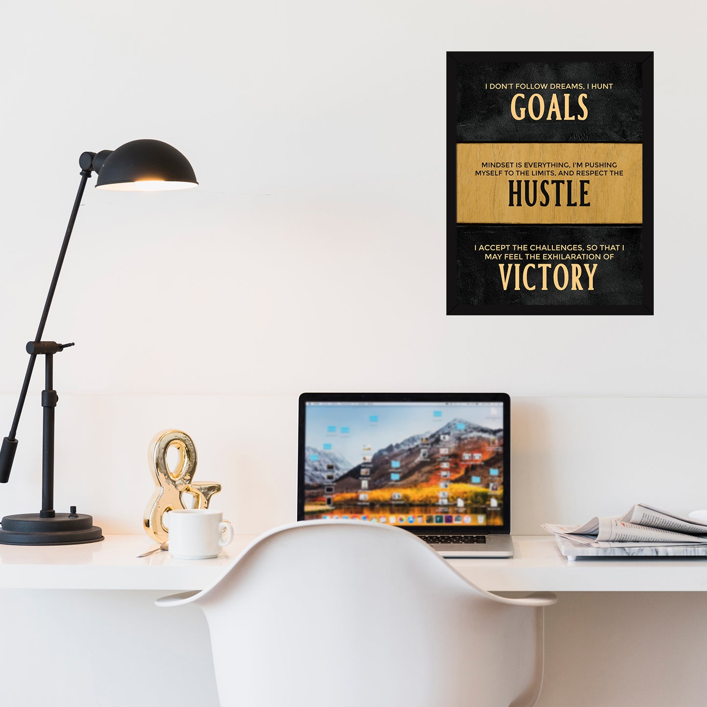 Inspirational Motivational Goals Hustle Victory