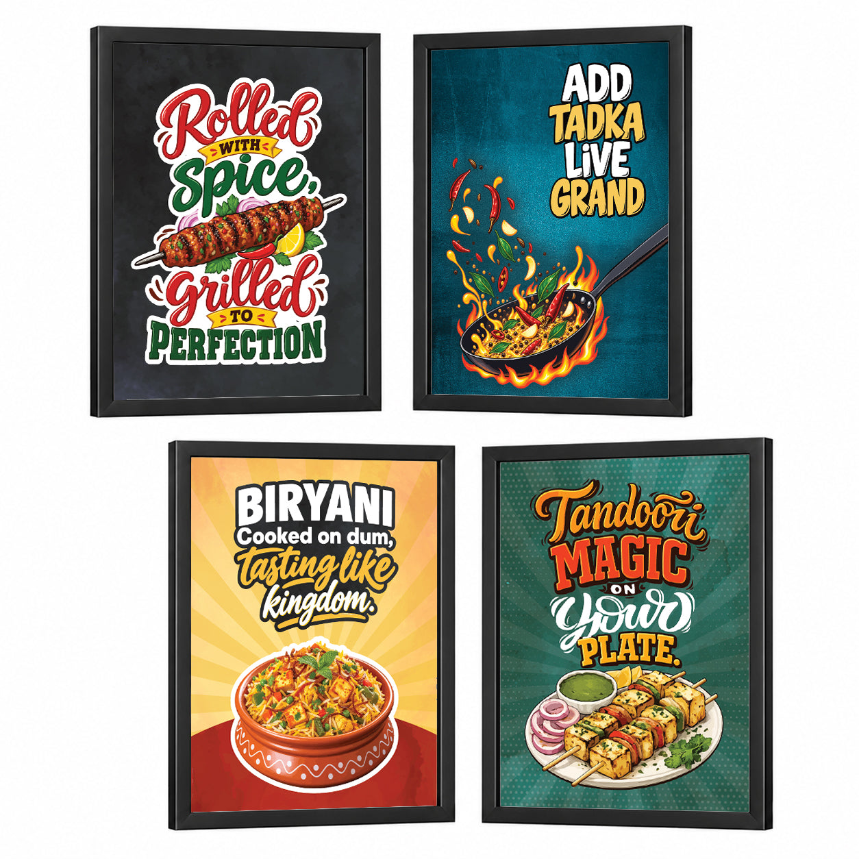 Restaurant Tadka Tandoor Biryani Rolls Food (Set of 4)
