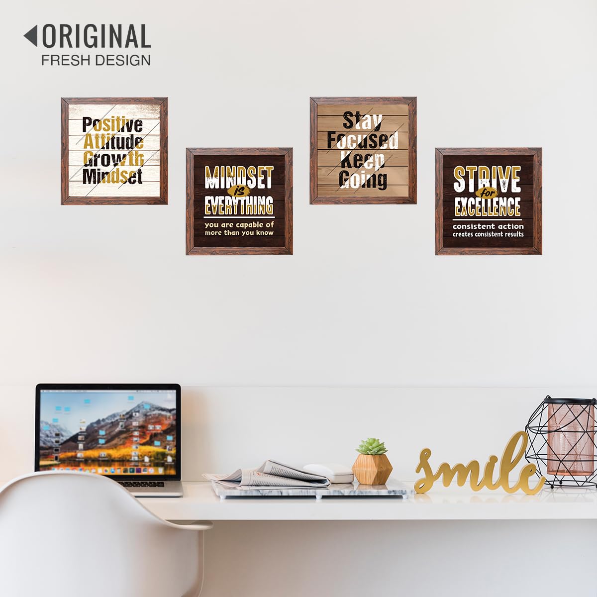 Motivational Inspirational Office (Set of 4)