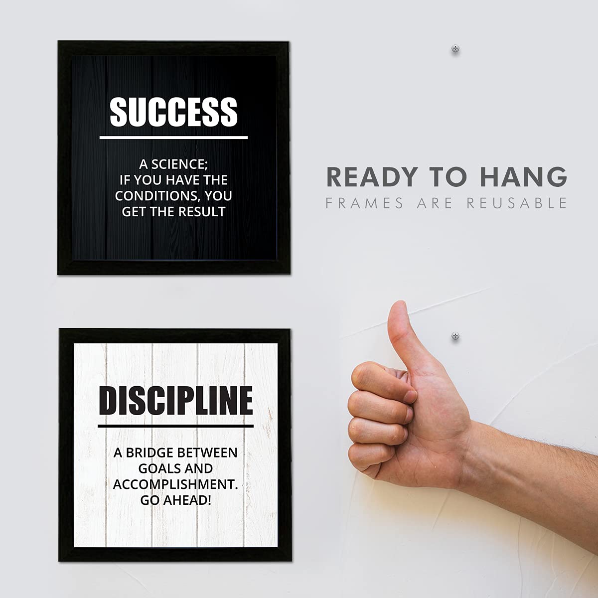 Motivational Inspirational Office (Set of 4)