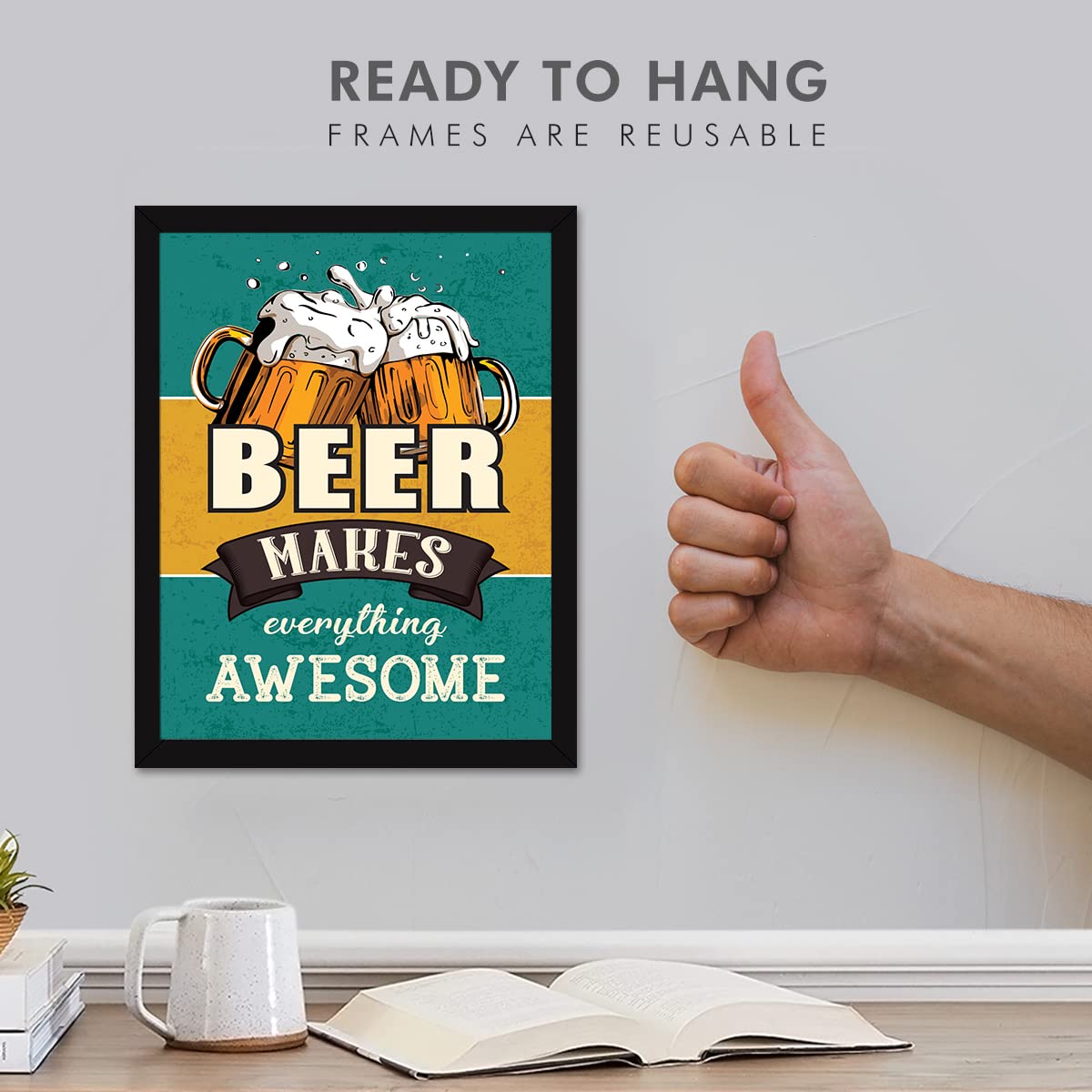 Bar, Alcohol, Whisky, Vodka Beer (Set of 4)