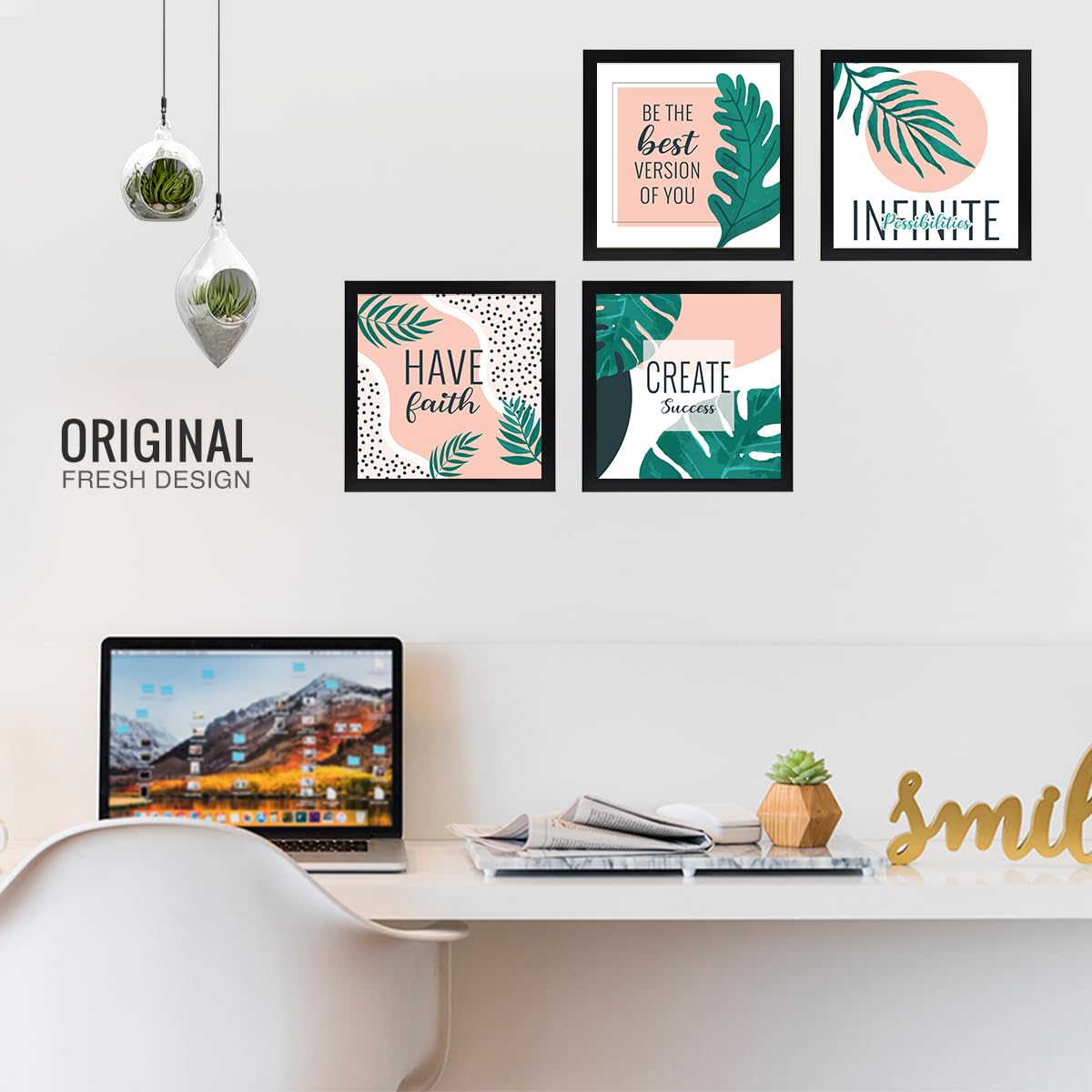 Motivational Inspirational Office (Set of 4)