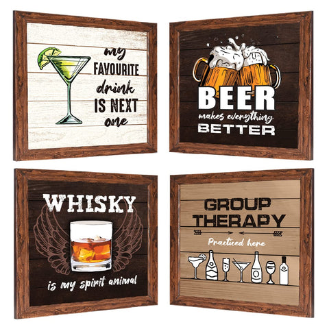 Bar Whisky Quotes (Set of 4)