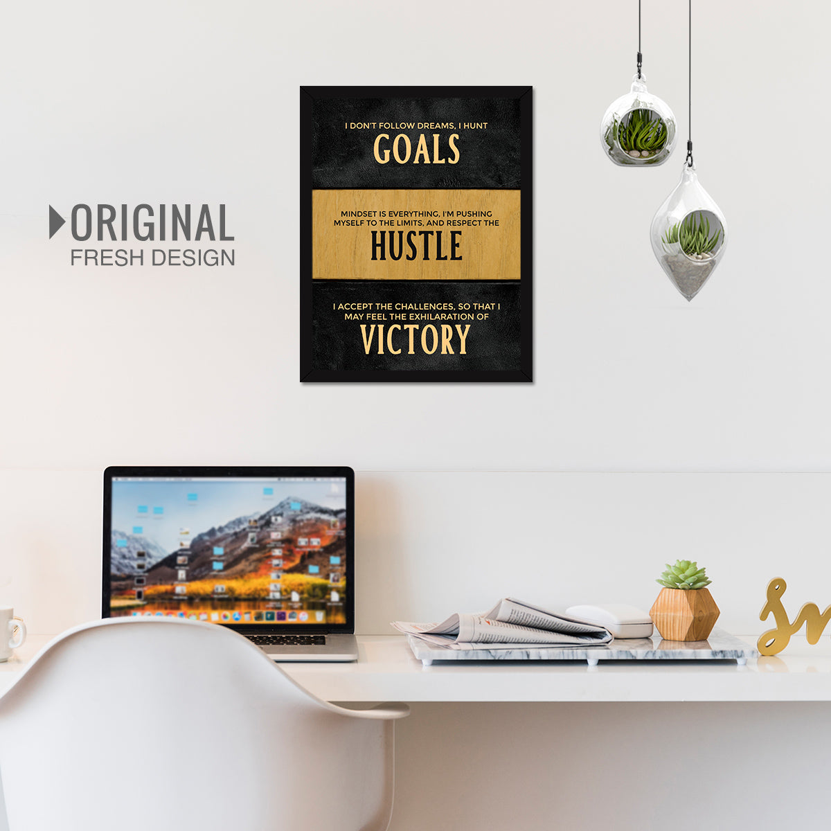 Inspirational Motivational Goals Hustle Victory