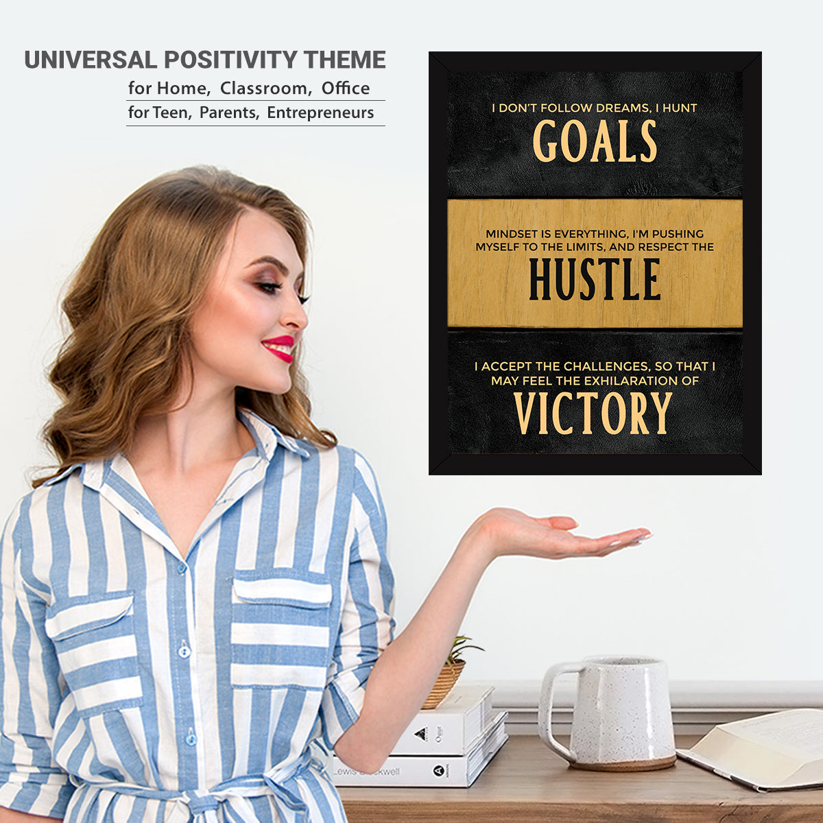 Inspirational Motivational Goals Hustle Victory