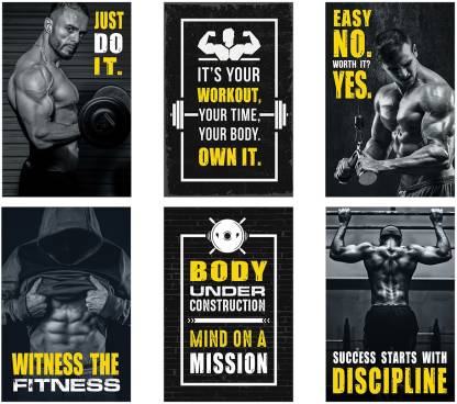 Gym Poster (Set of 6)