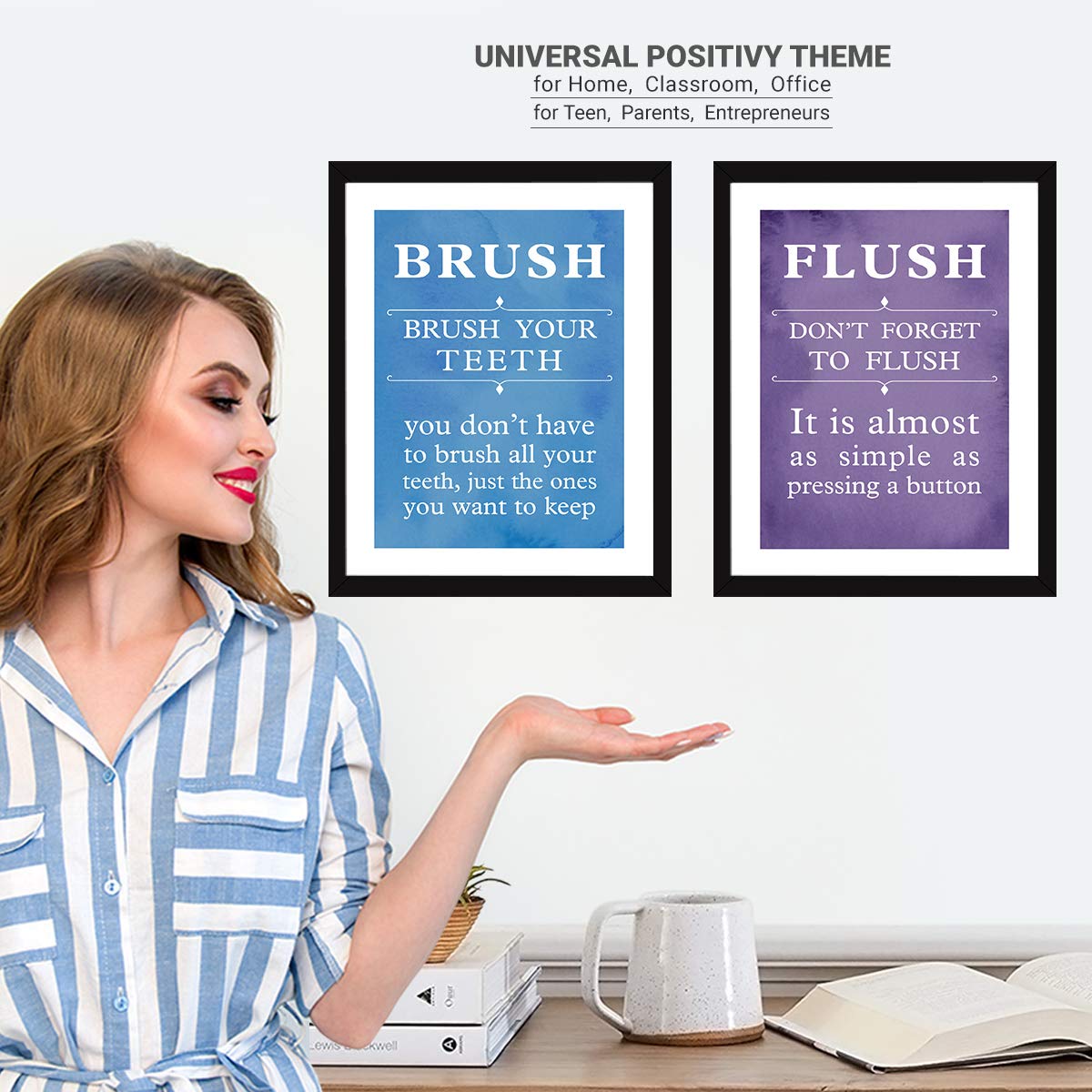 Bathroom Quotes (Set of 4)