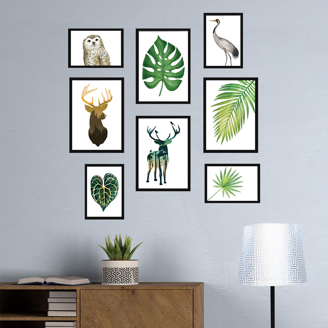 Wall Paintings (Set of 8)