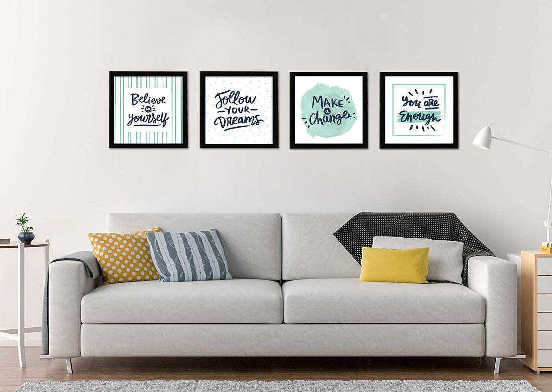 Motivational Inspirational Quotes (Set of 4)