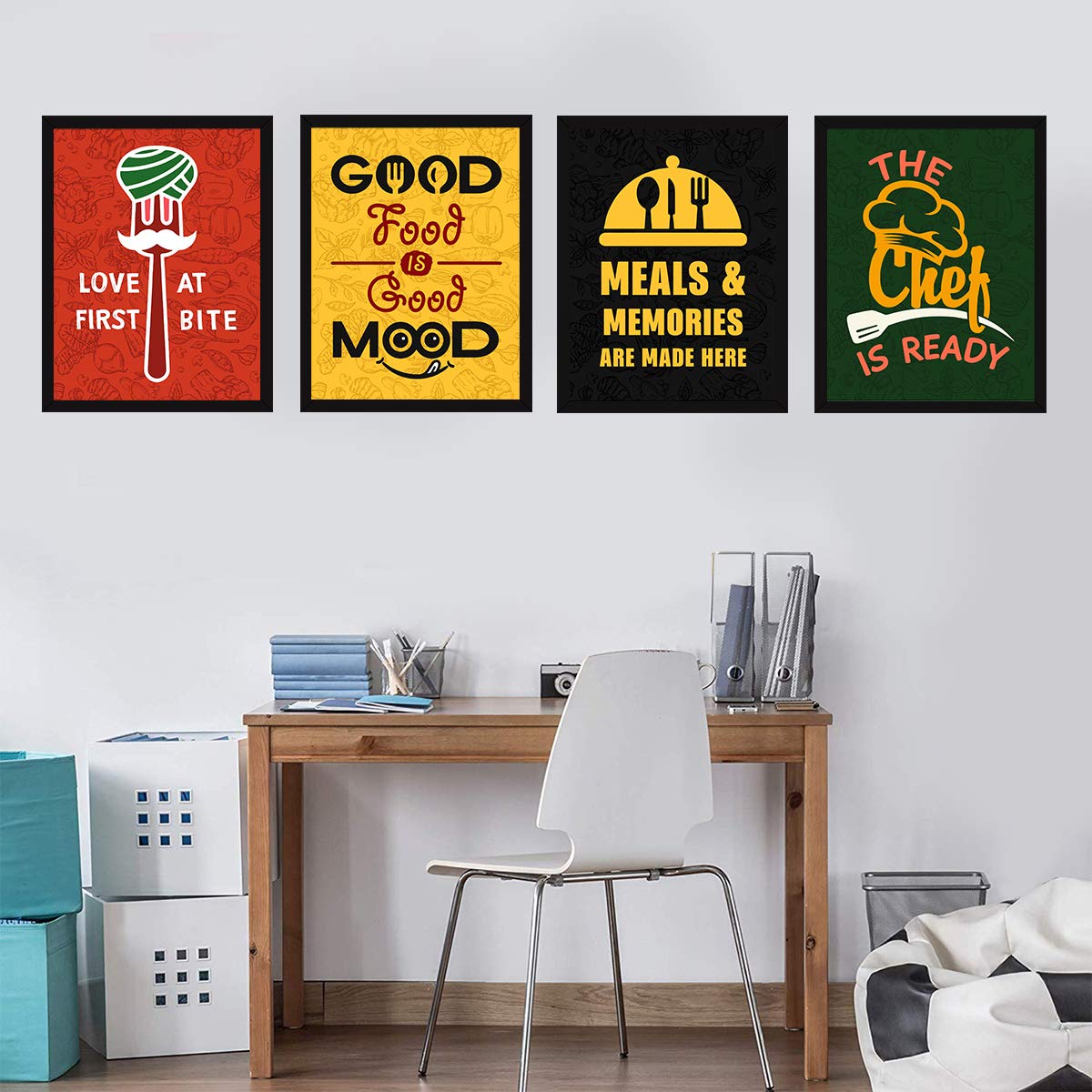 Kitchen Dining Quotes (Set of 4)