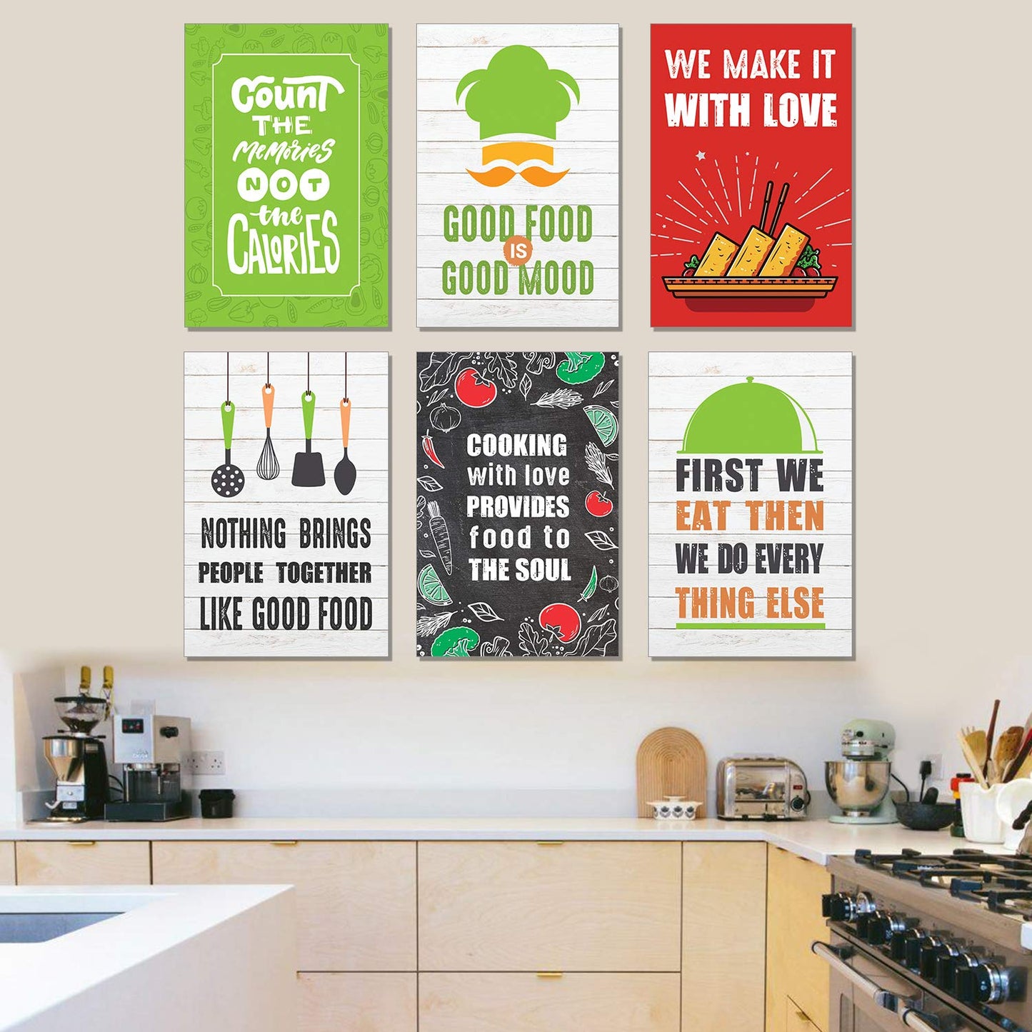 Kitchen Dining Poster (Set of 6)