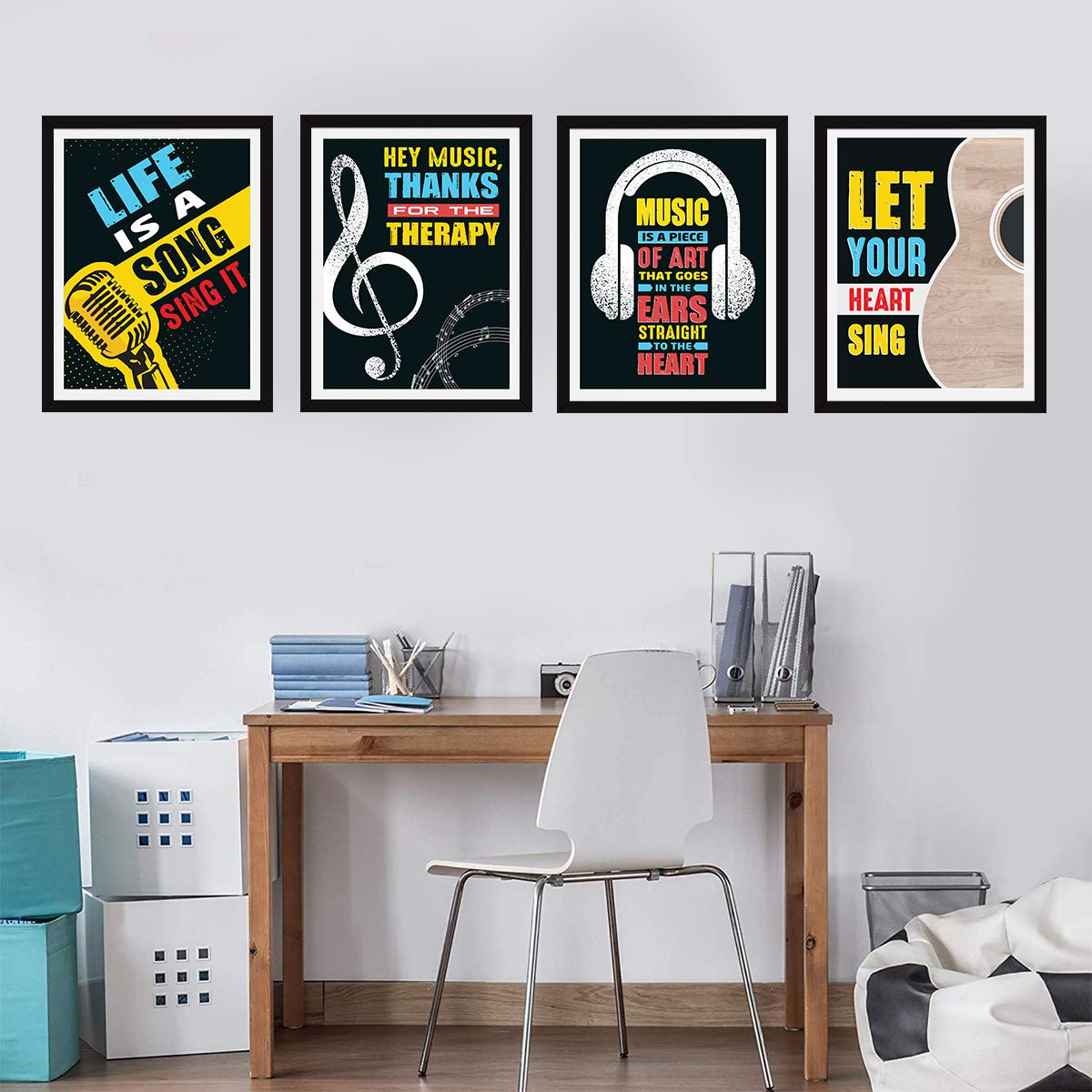 Music Quotes (Set of 4)