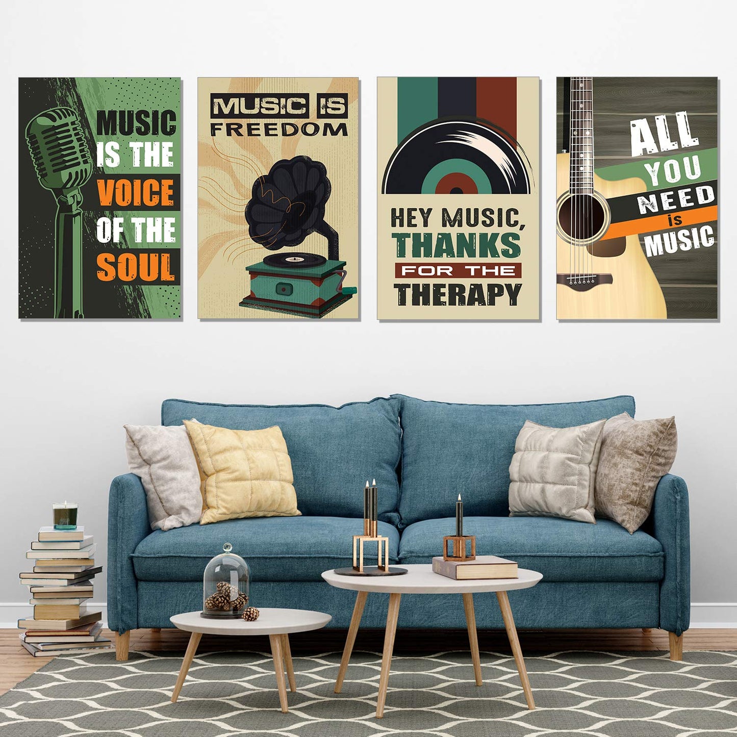 Music Quotes (Set of 4)