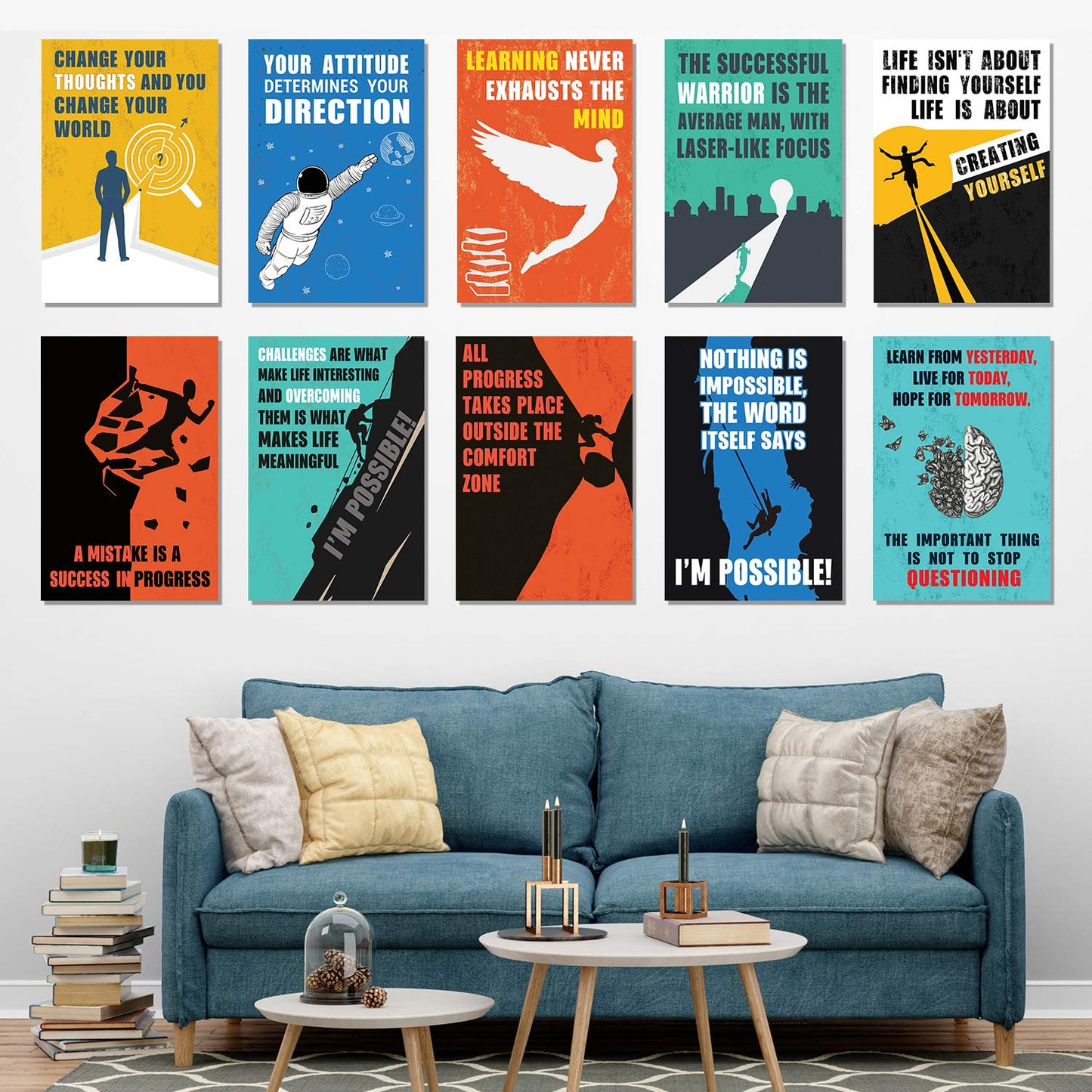 Motivational Poster (Set of 10)