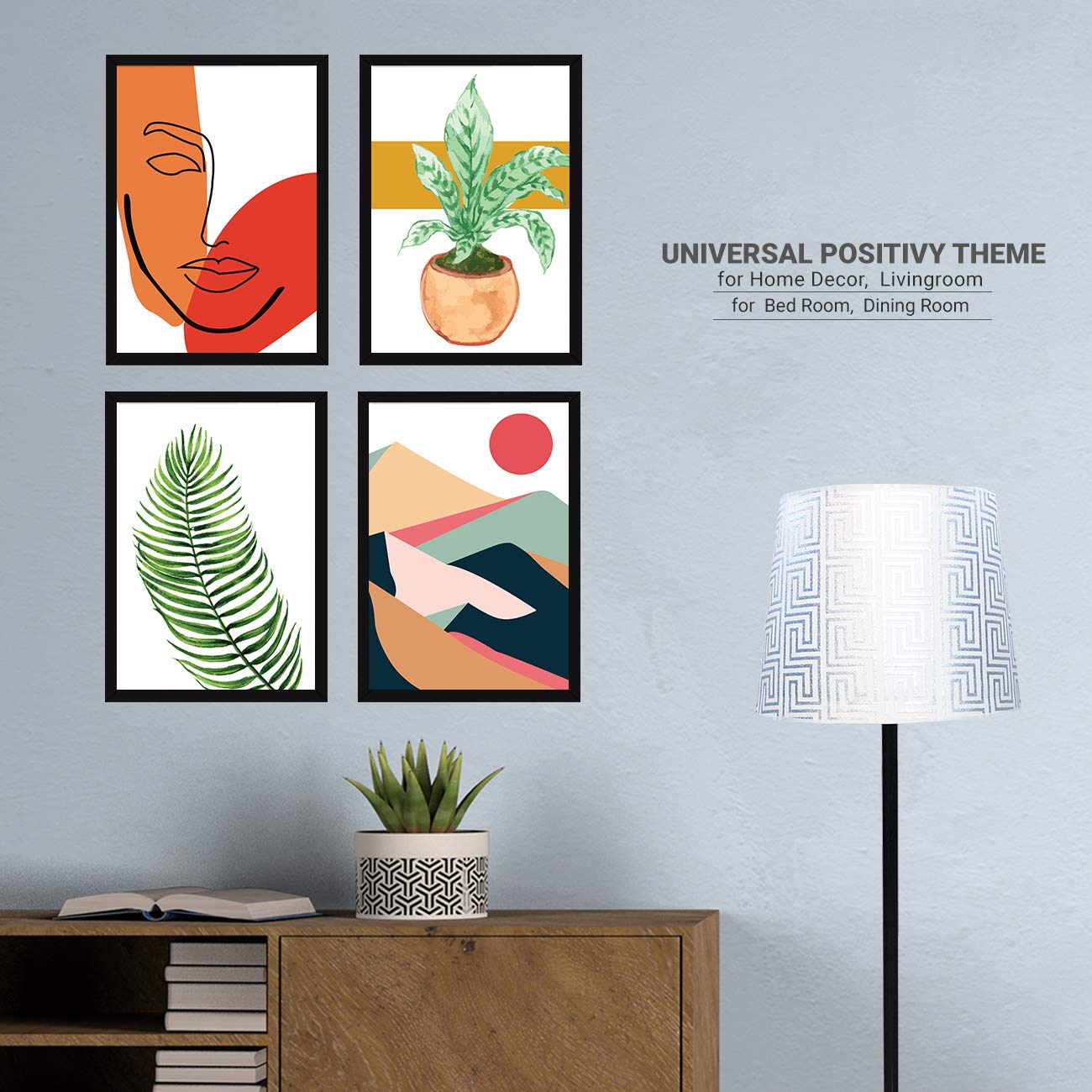 Wall Paintings (Set of 4)
