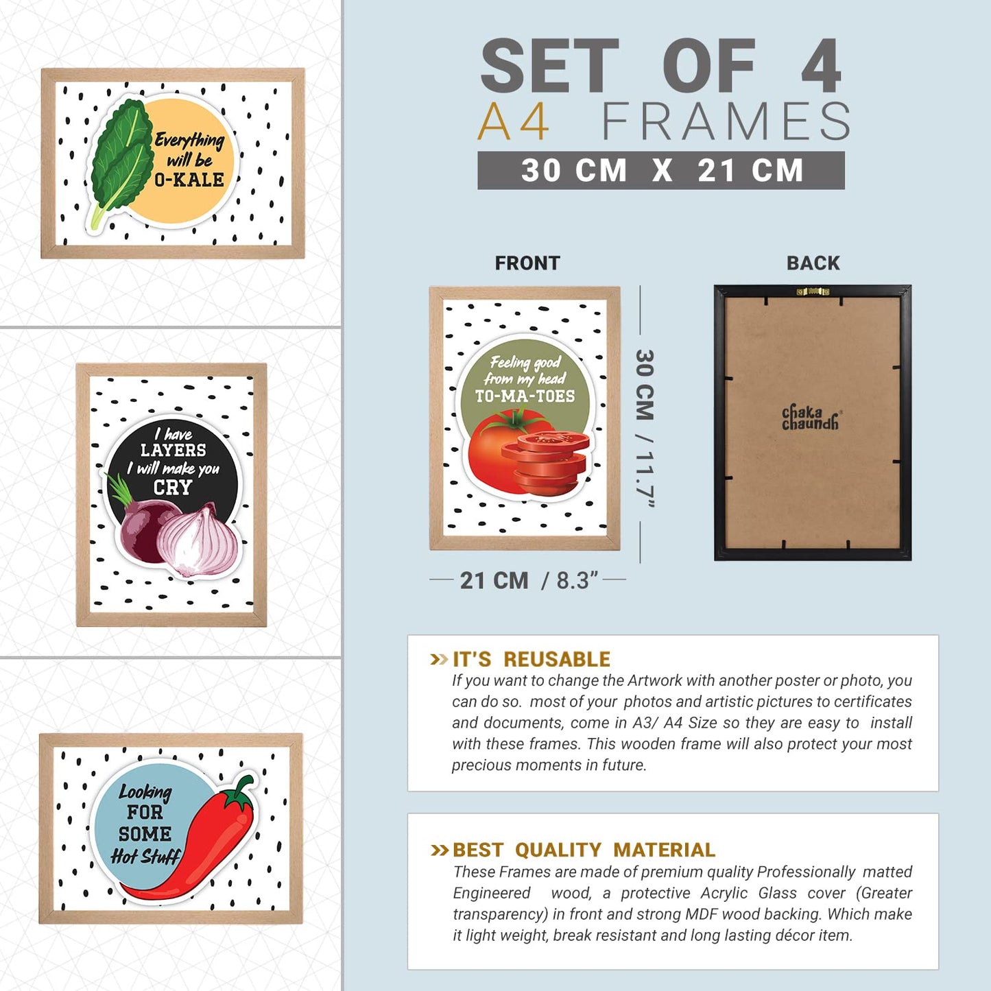Kitchen Quotes (Set of 8)