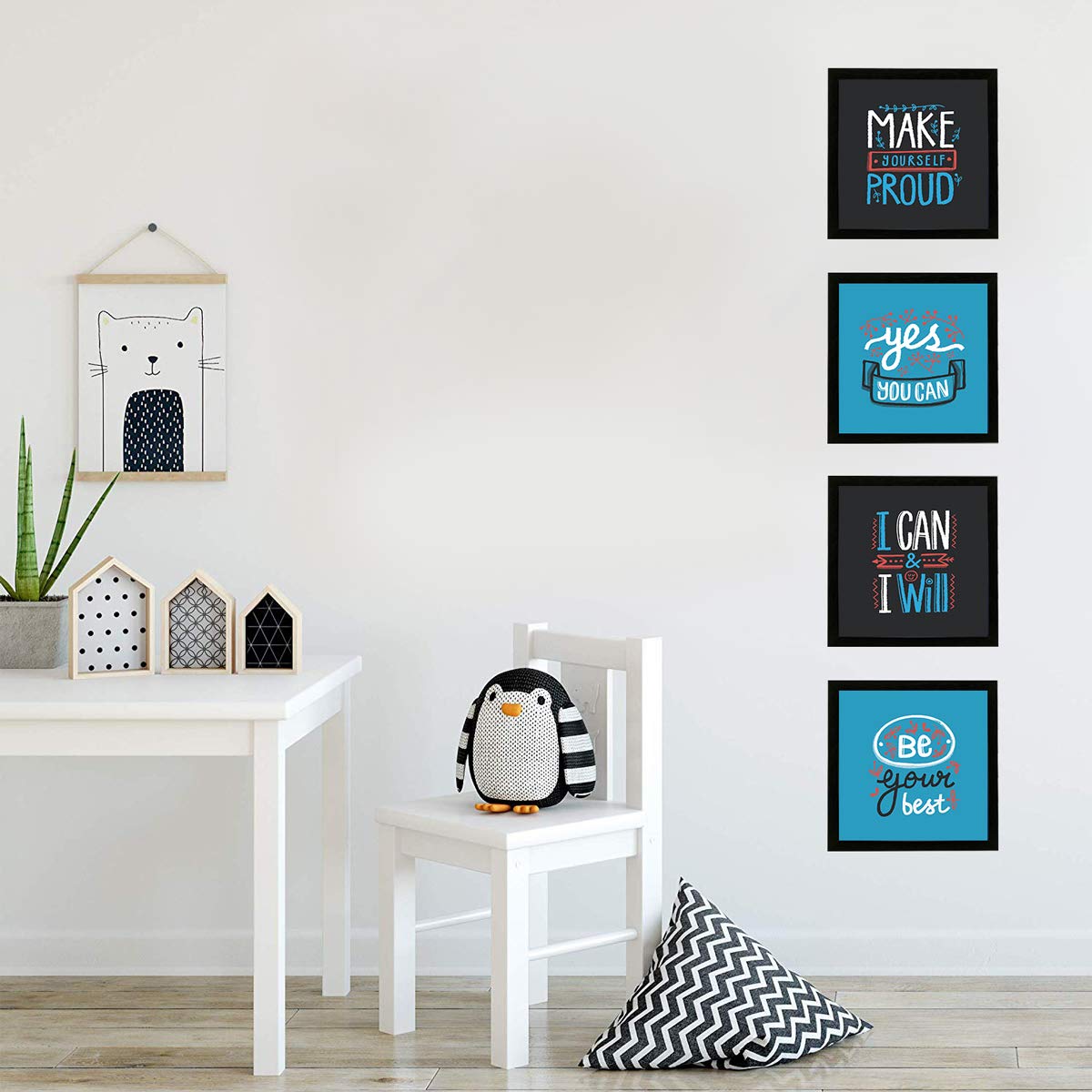 Motivational Inspirational Quotes (Set of 4)