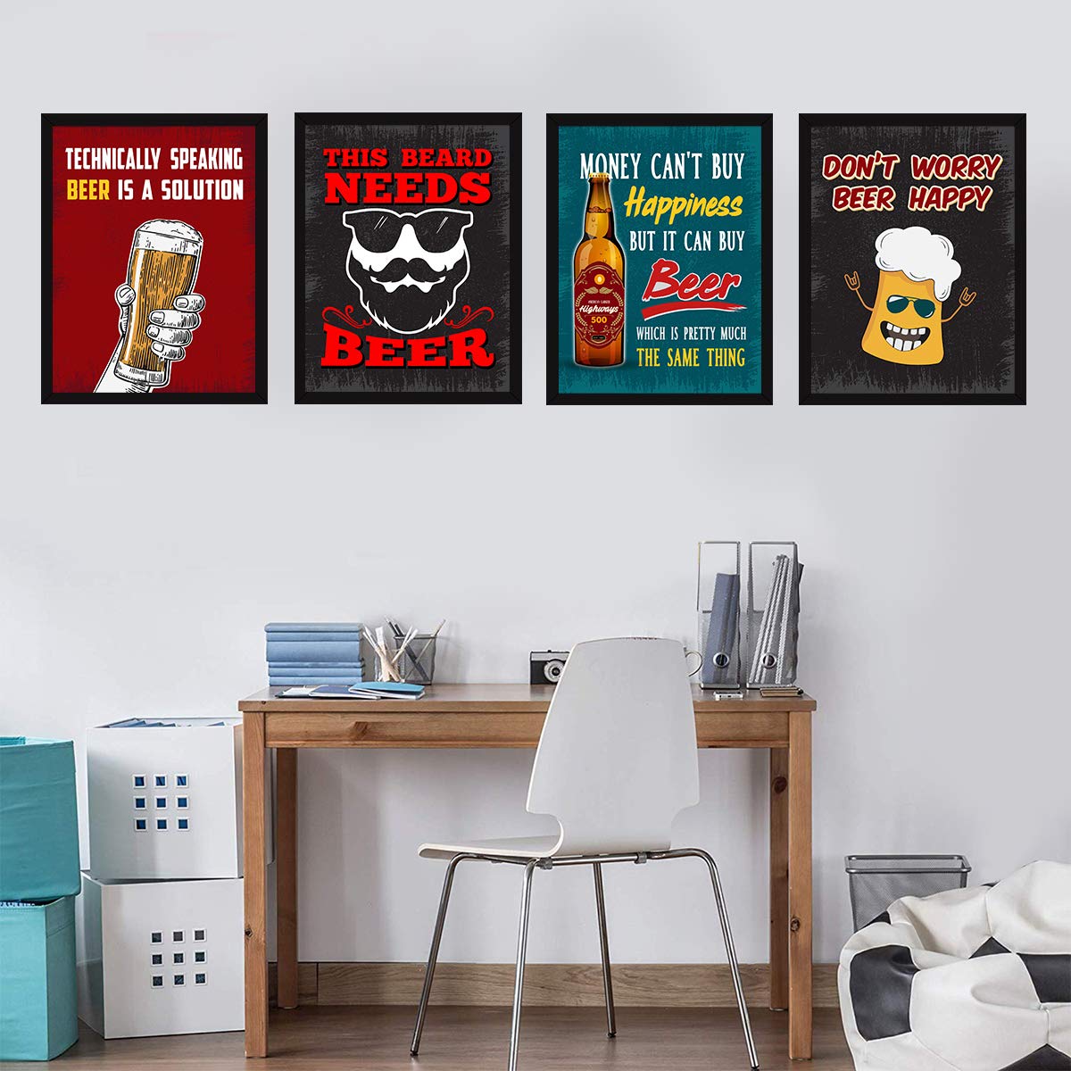 Bar Beer Quotes (Set of 4)