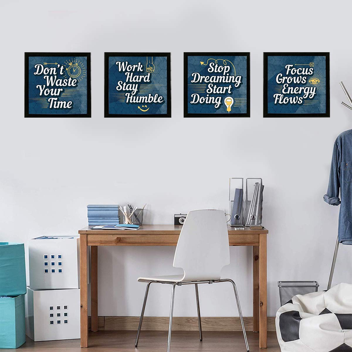 Motivational Inspirational Quotes (Set of 4)