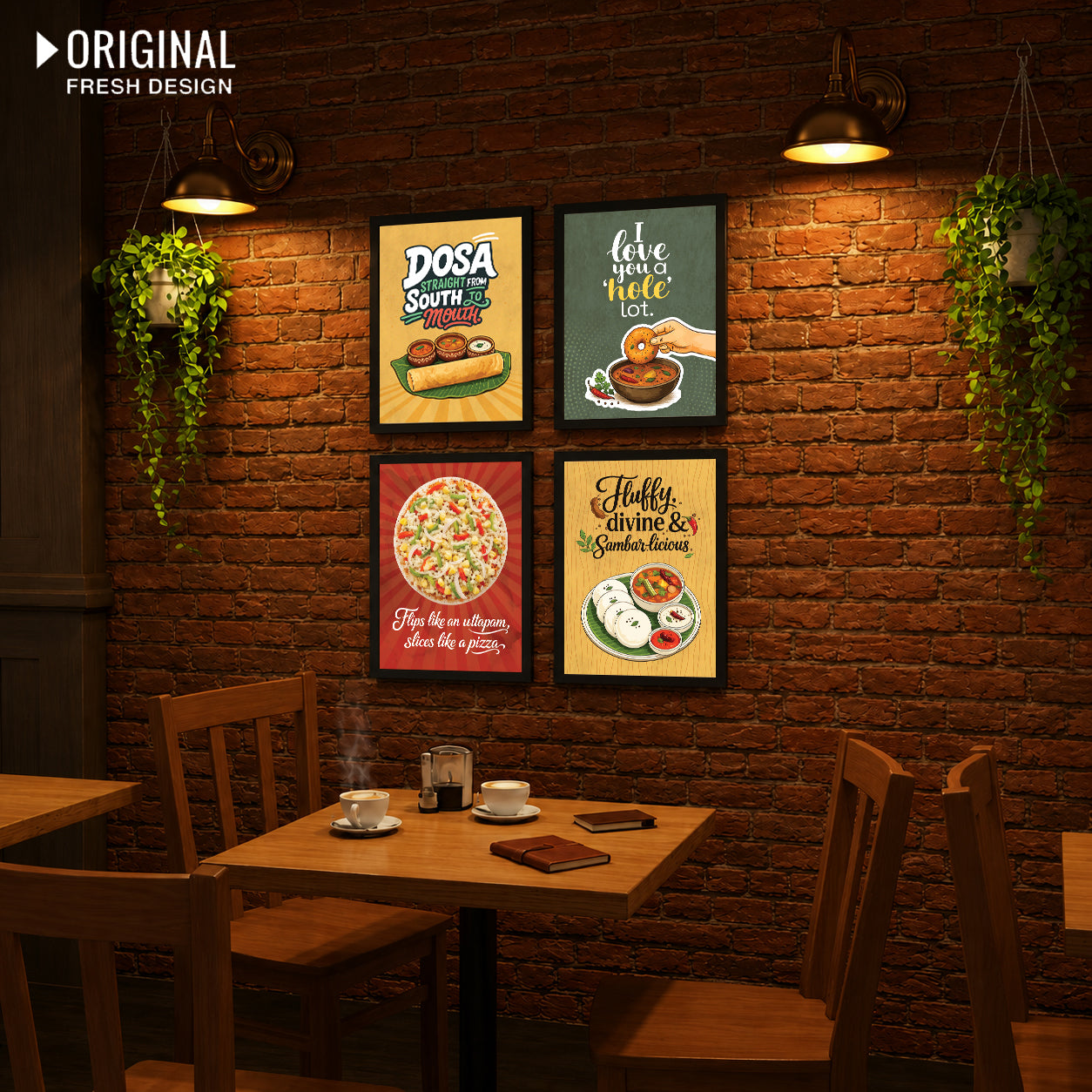 Restaurant South Indian Food Dosa Idli(Set of 4)