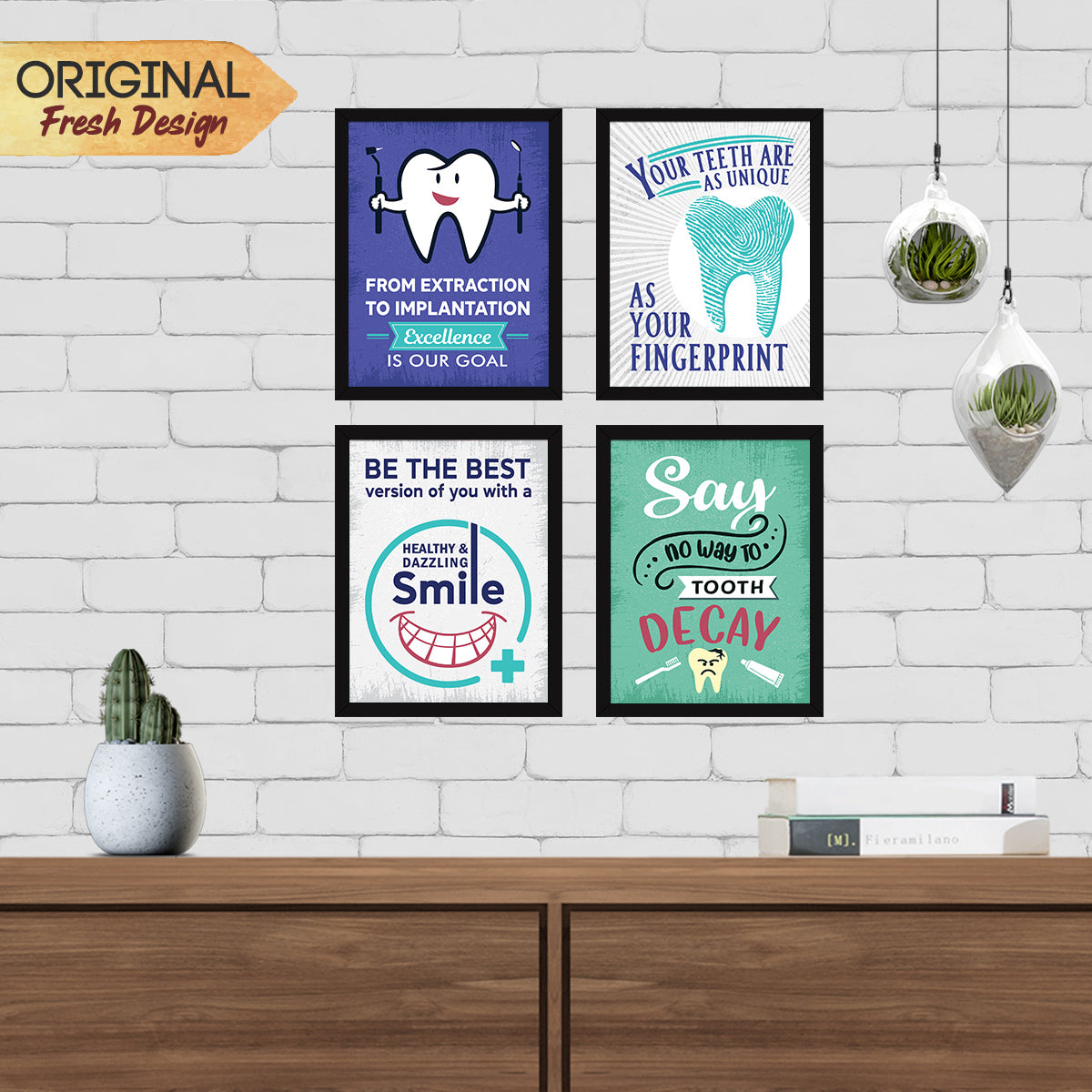 Dentist Doctor Quotes set of 4