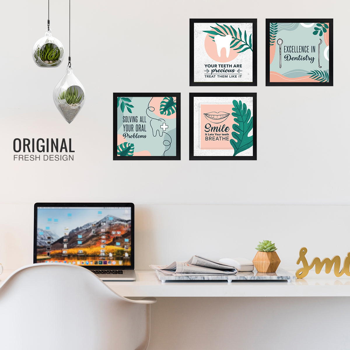 Dentist Doctor Quotes set of 4