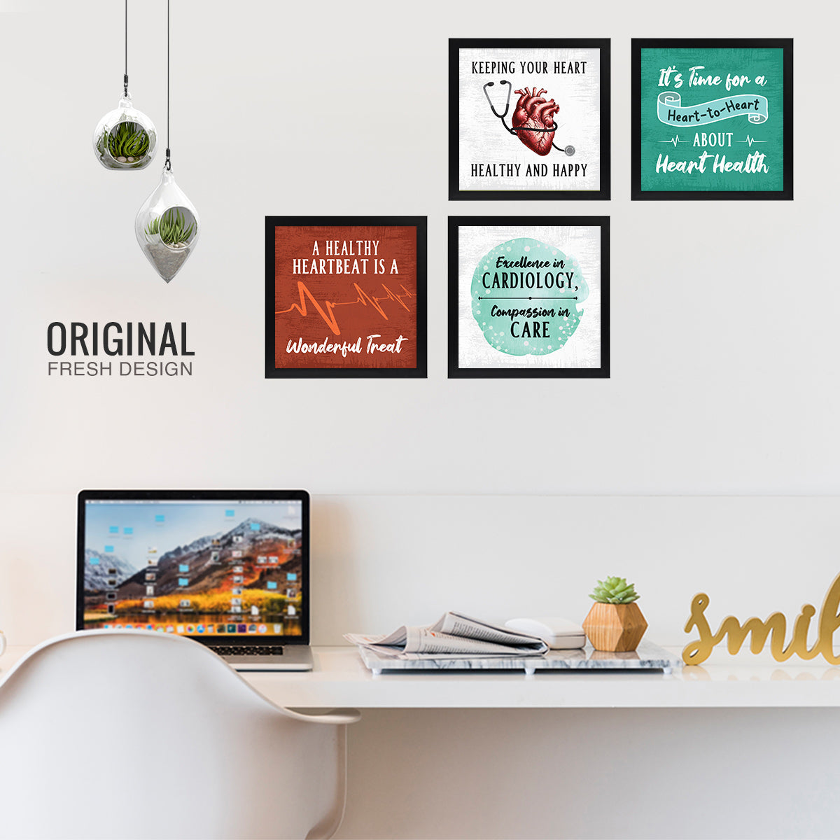 Cardiologist Heart Quotes set of 4