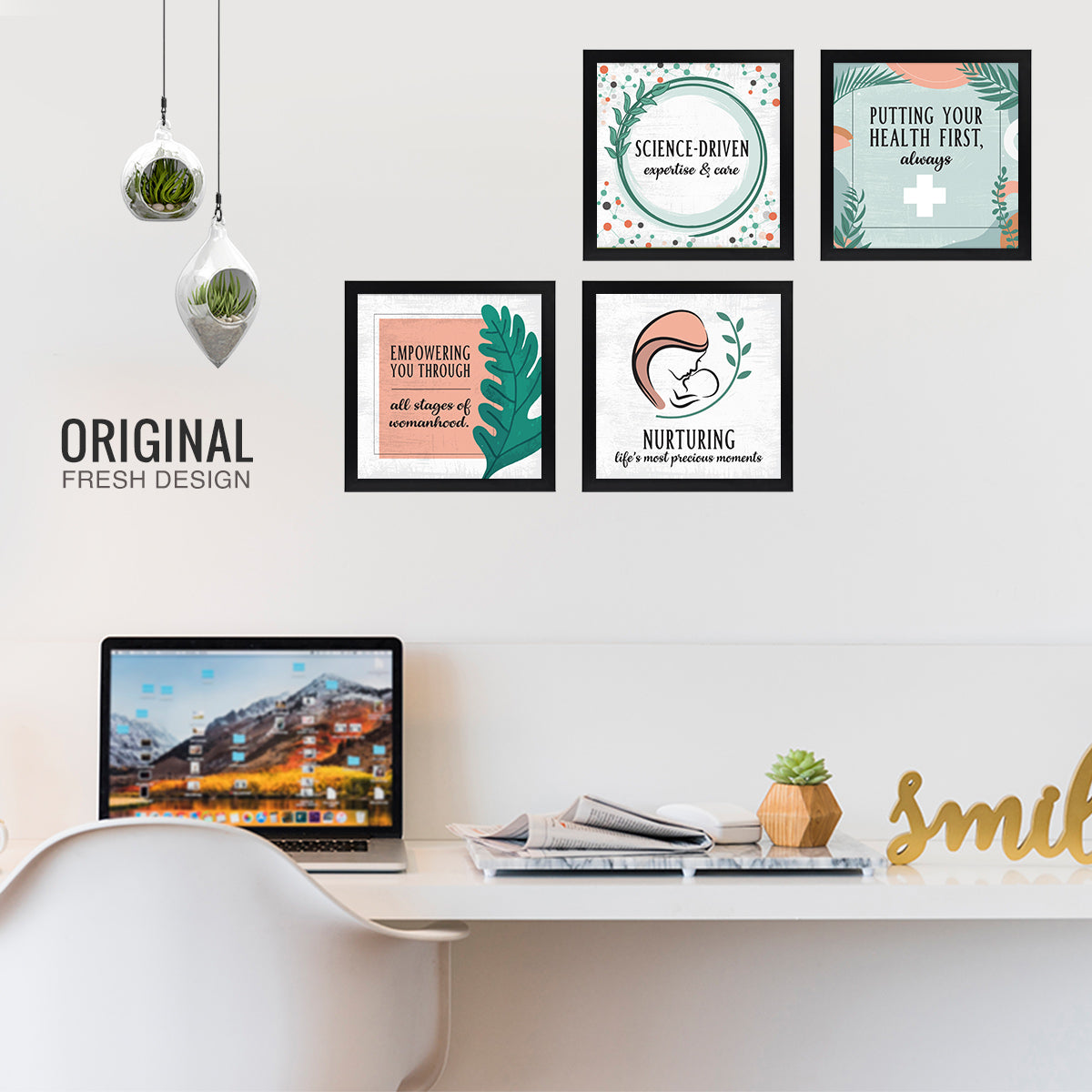 Gynecologist - Obstetrician - Doctor - Set of 4