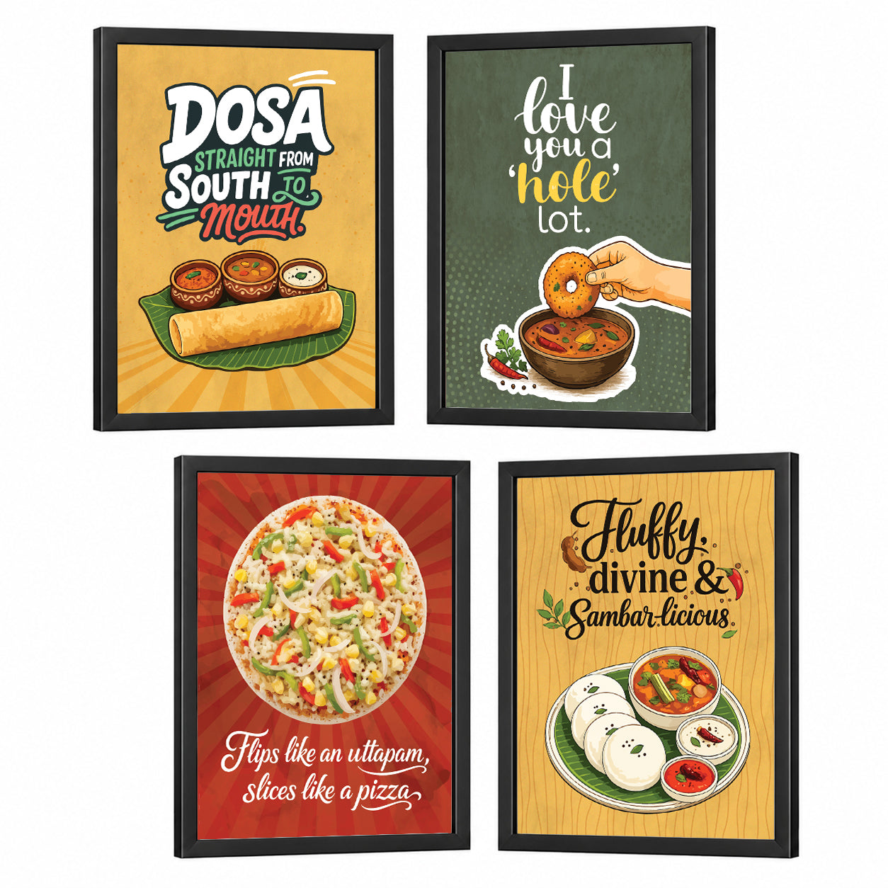 Restaurant South Indian Food Dosa Idli(Set of 4)
