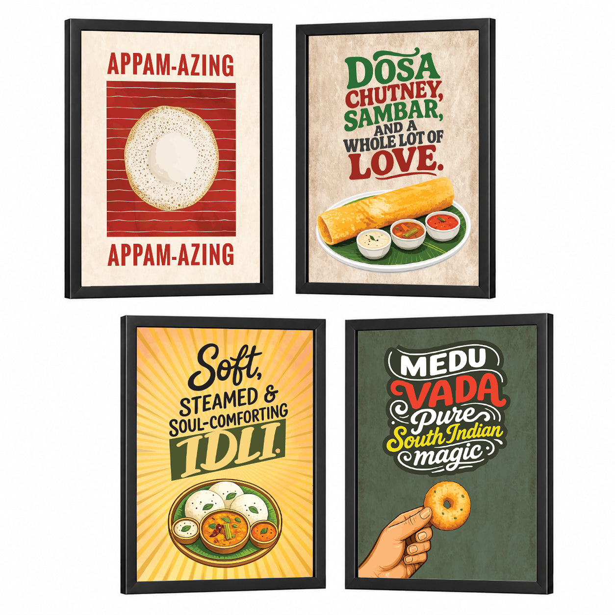 Restaurant South Indian Food Dosa Idli(Set of 4)
