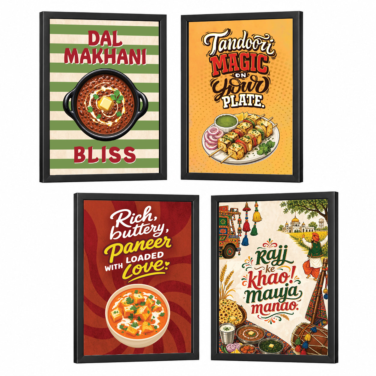 Restaurant Panjabi Food (Set of 4)