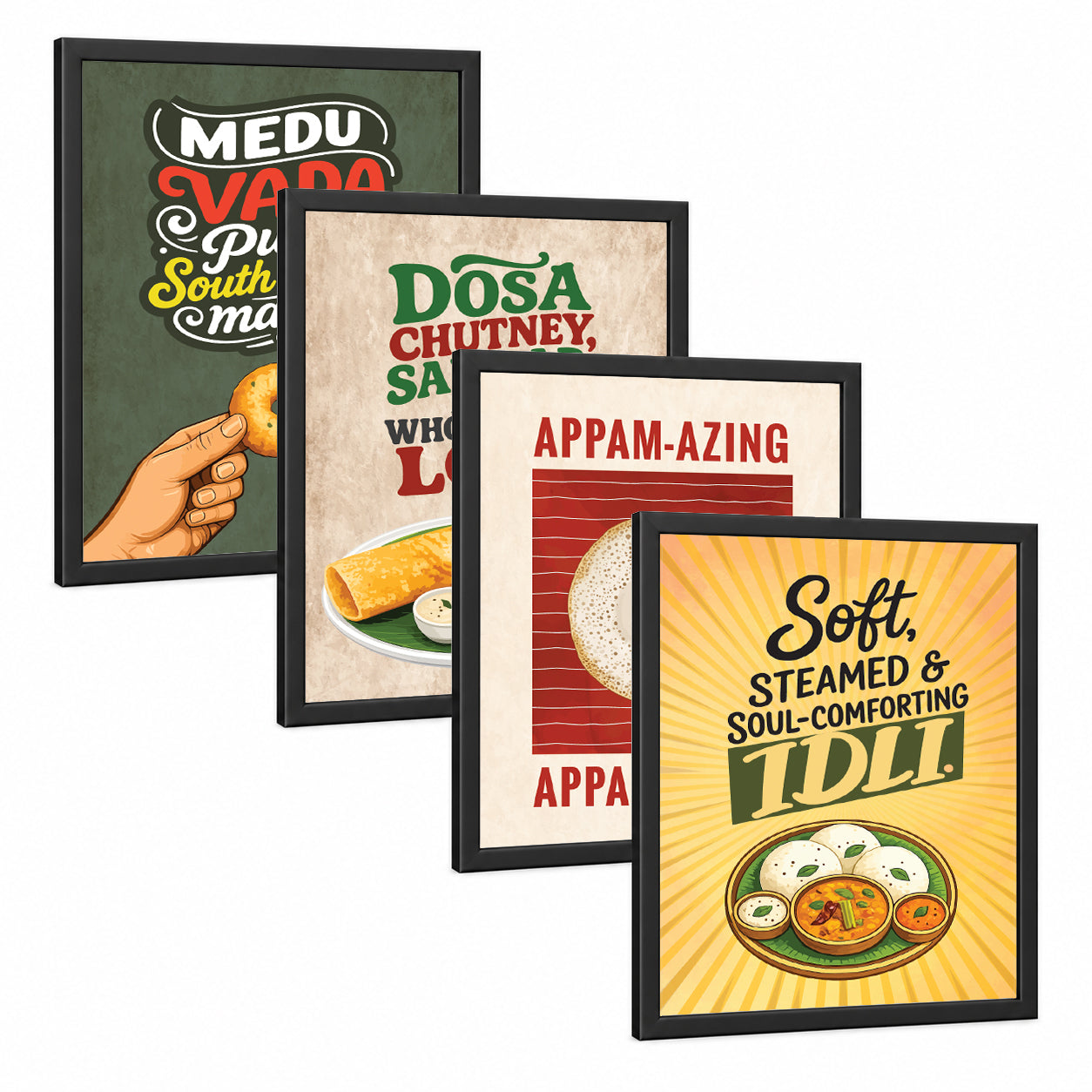 Restaurant South Indian Food Dosa Idli(Set of 4)