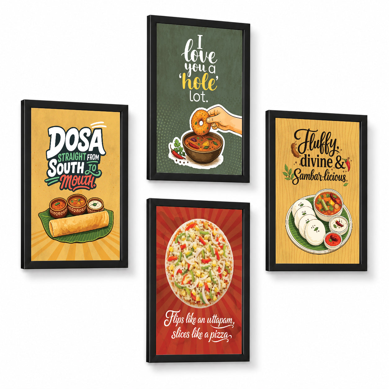 Restaurant South Indian Food Dosa Idli(Set of 4)