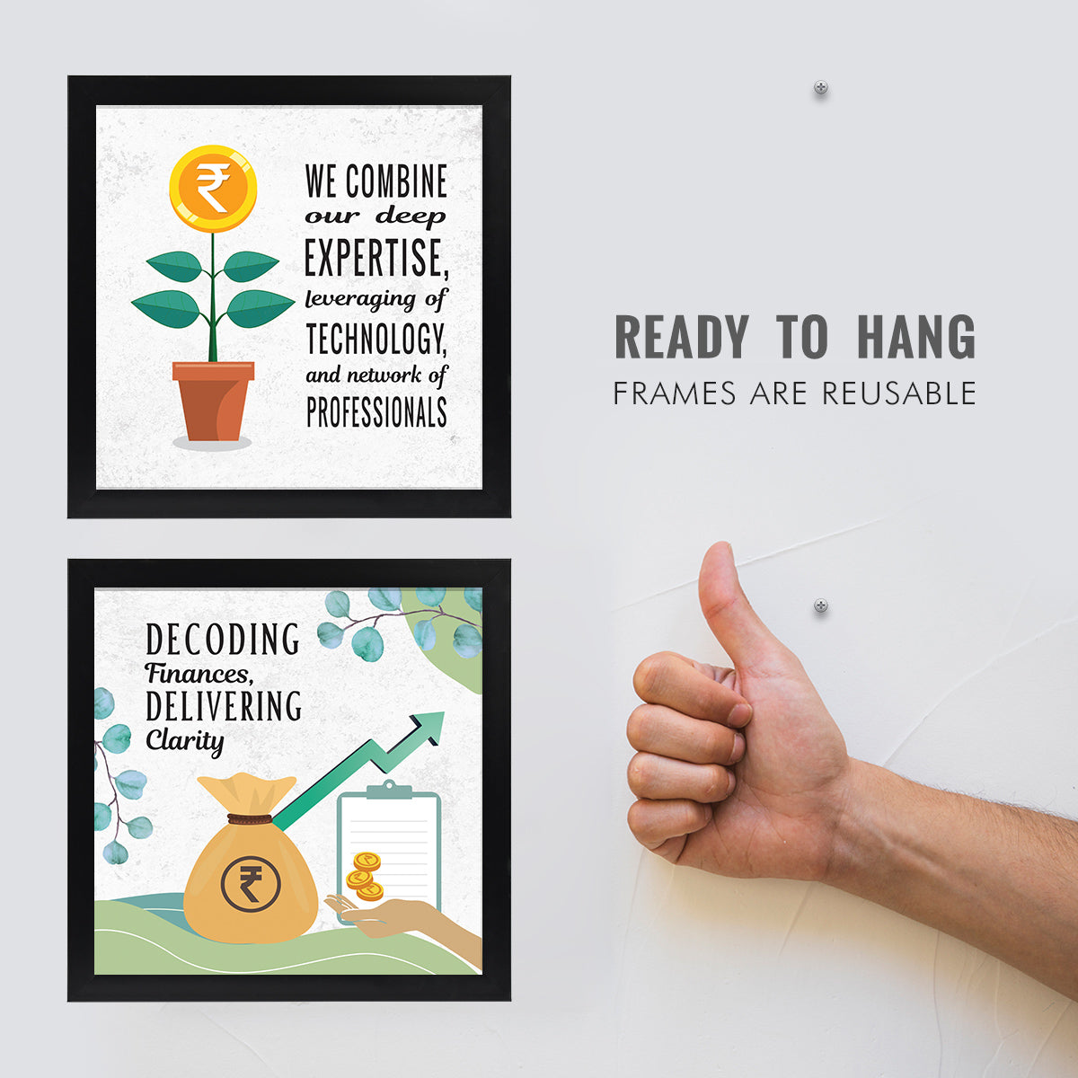 Trading financial Quotes - Set of 4