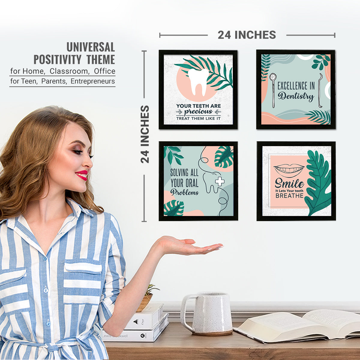 Dentist Doctor Quotes set of 4