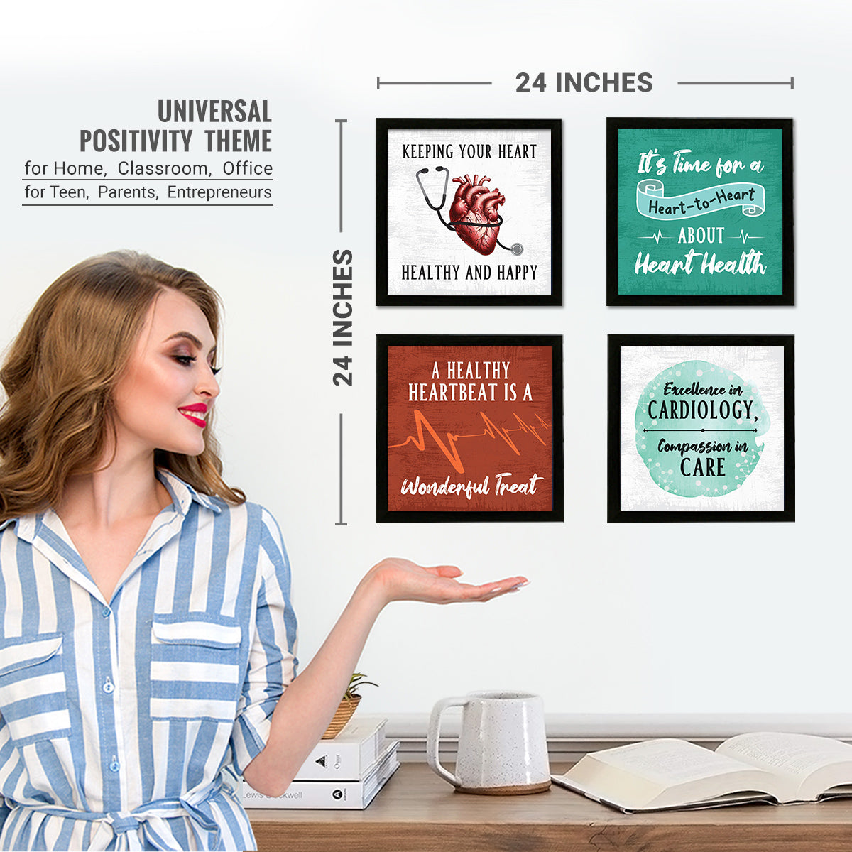 Cardiologist Heart Quotes set of 4