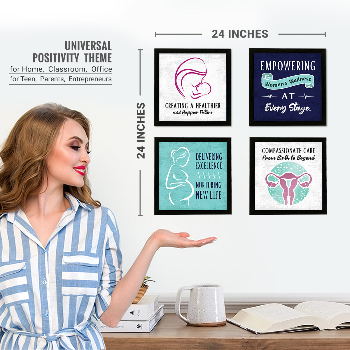 Gynecologist - Obstetrician - Doctor - Set of 4