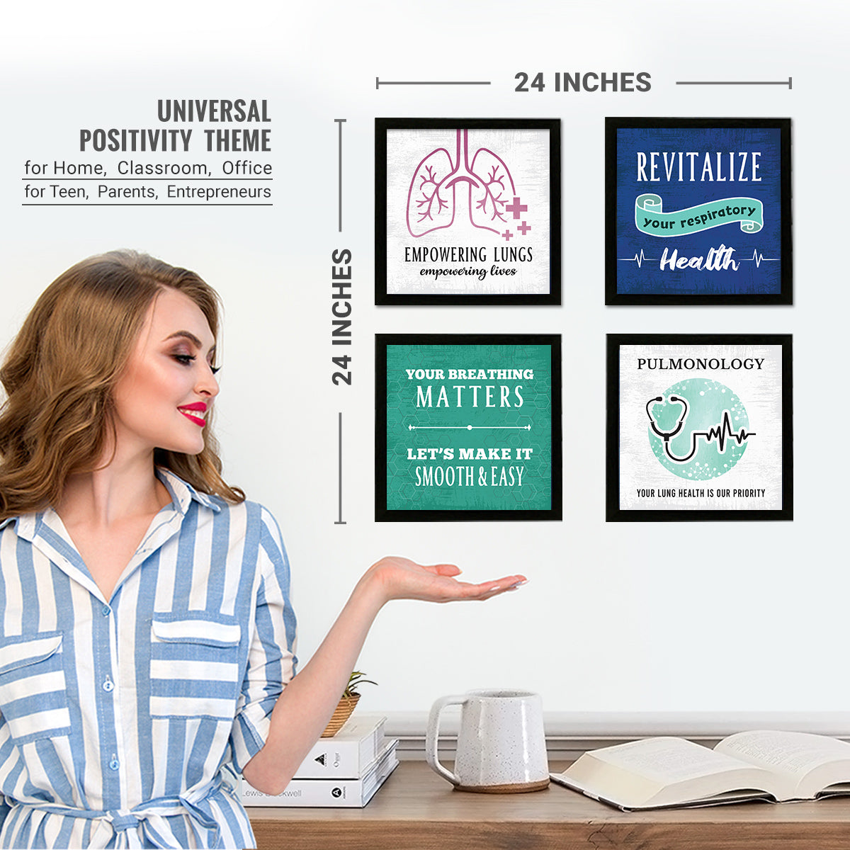 pulmonology pulmonologist - Doctor - Set of 4