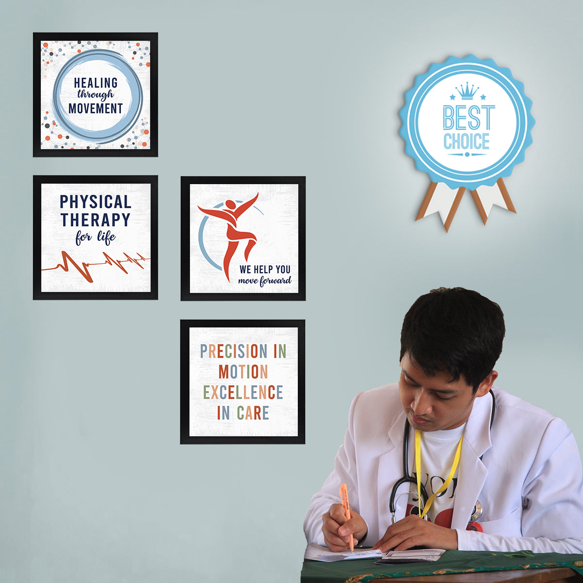 Physiotherapy Doctor Quotes - Set of 4