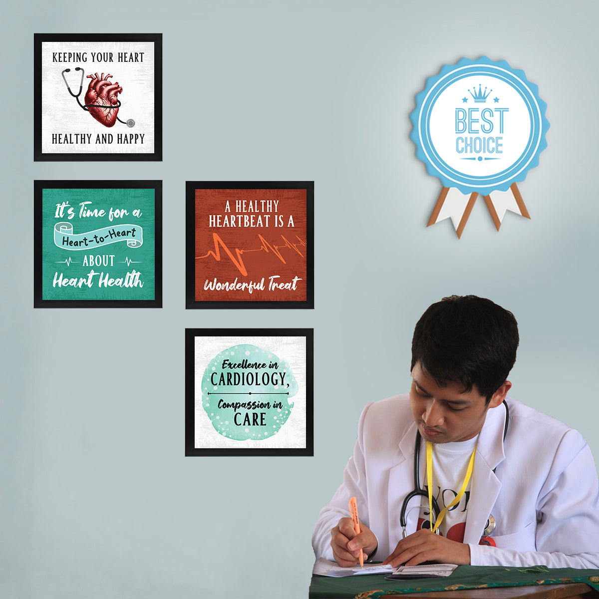 Cardiologist Heart Quotes set of 4