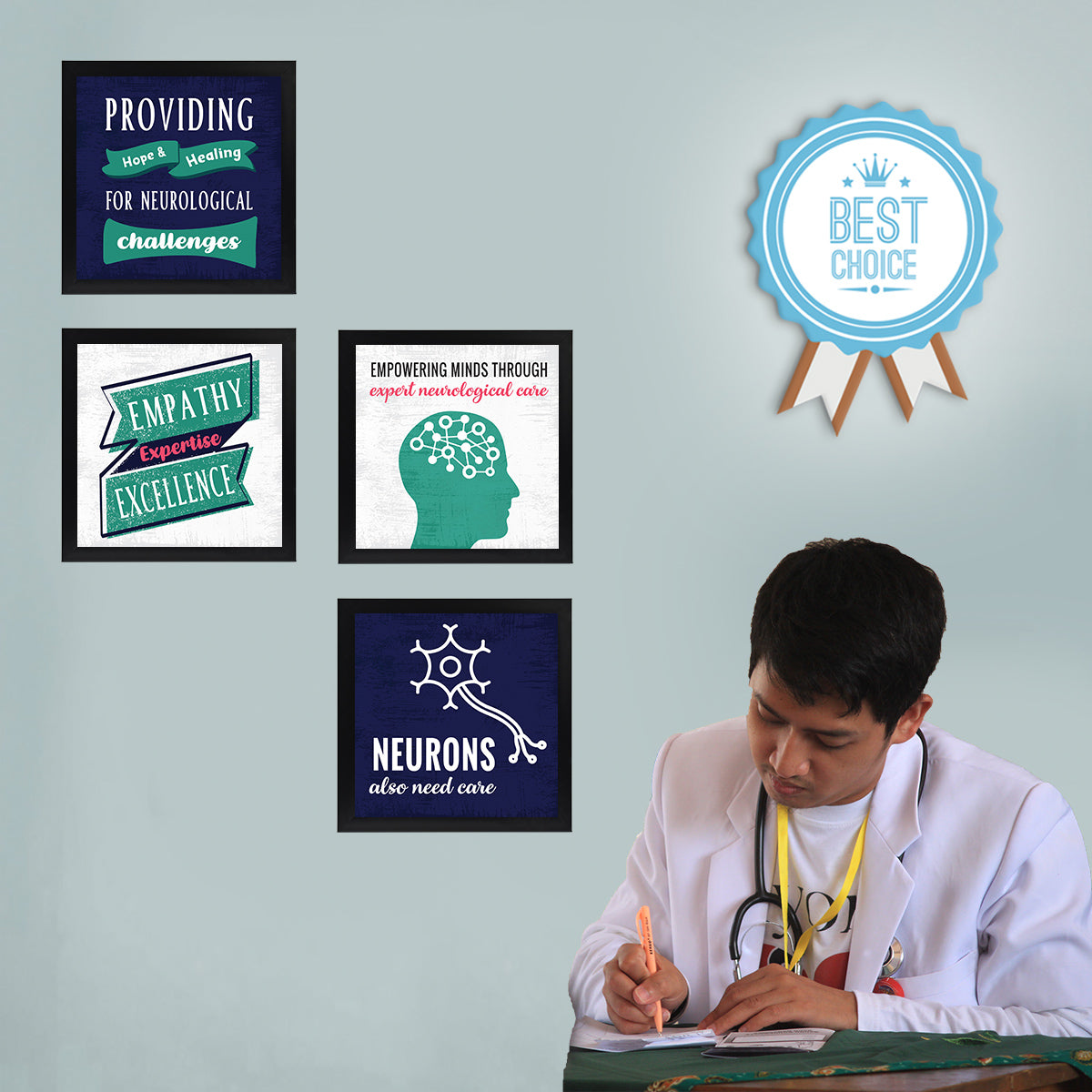 Neurology Doctor - Set of 4