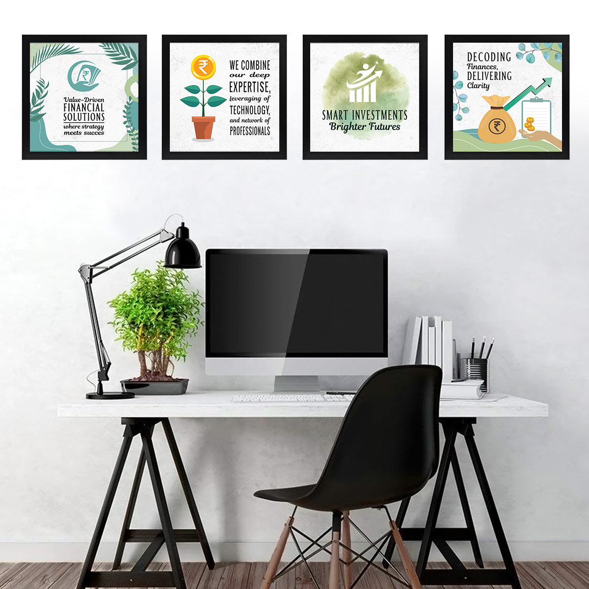 Trading financial Quotes - Set of 4