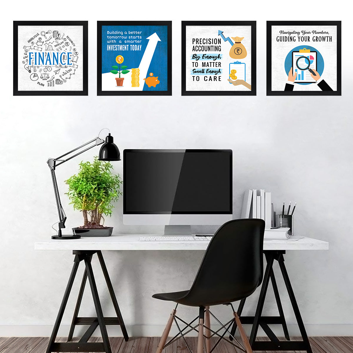Trading financial Quotes - Set of 4