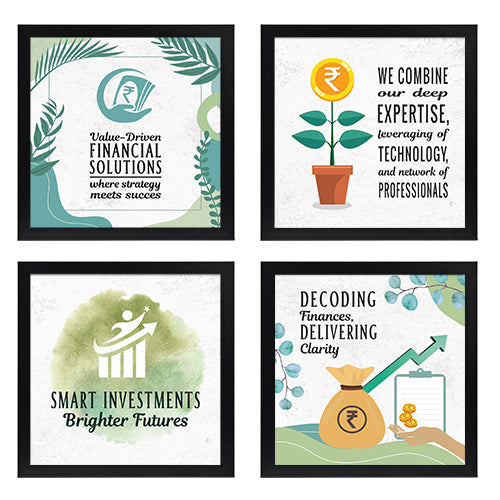 Trading financial Quotes - Set of 4