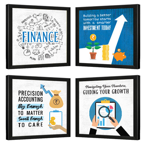 Trading financial Quotes - Set of 4