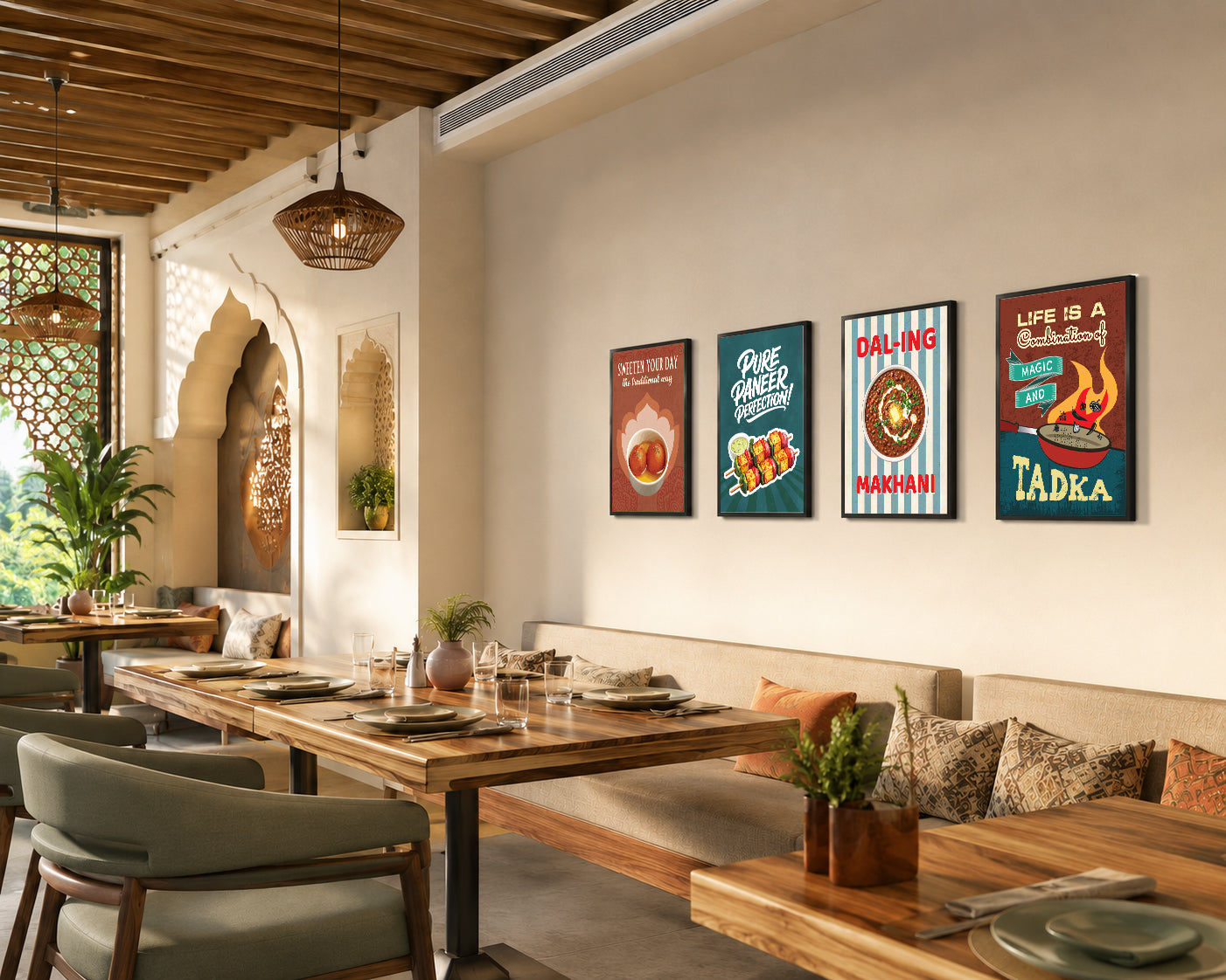 Restaurant Panjabi Food (Set of 4)