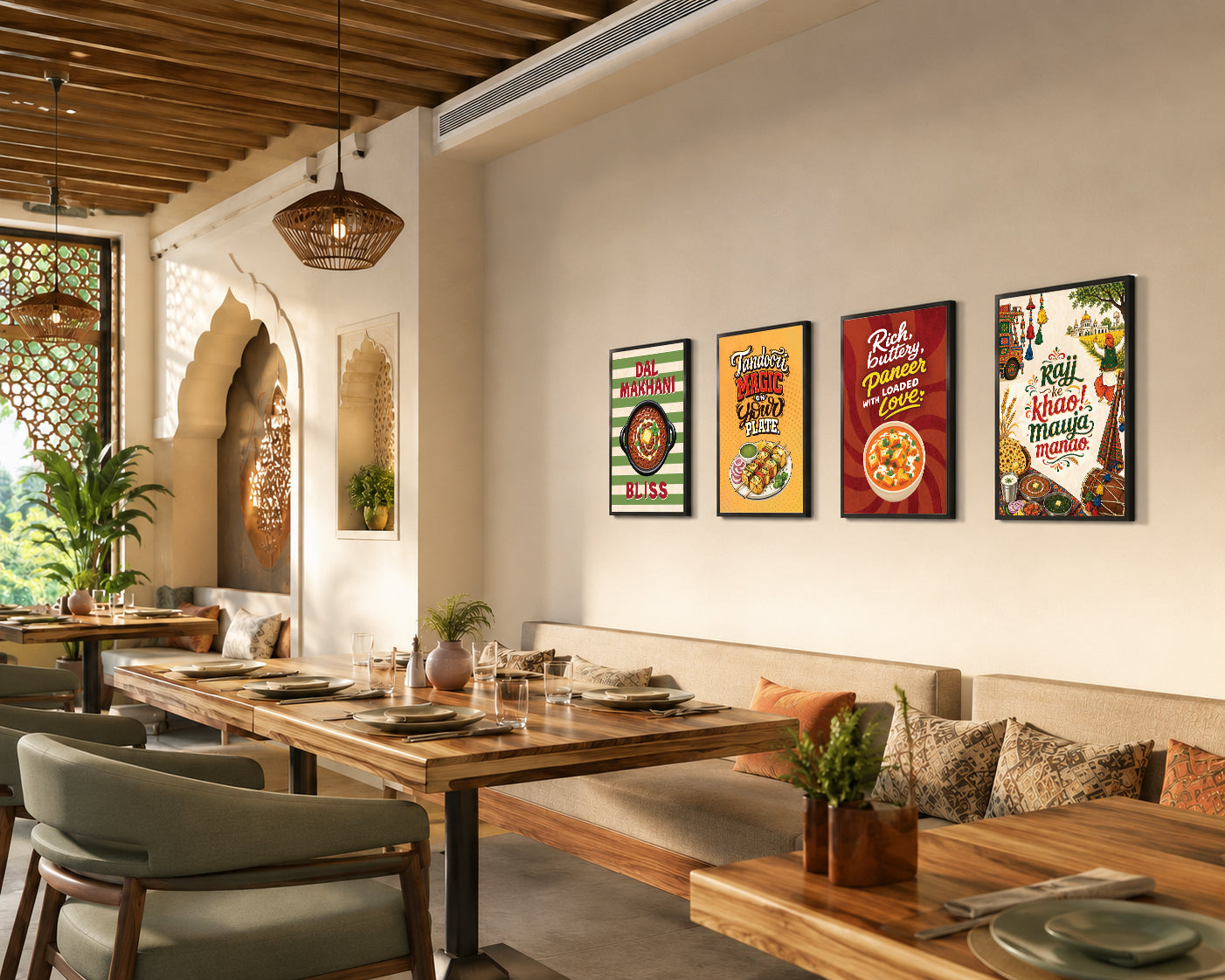 Restaurant Panjabi Food (Set of 4)