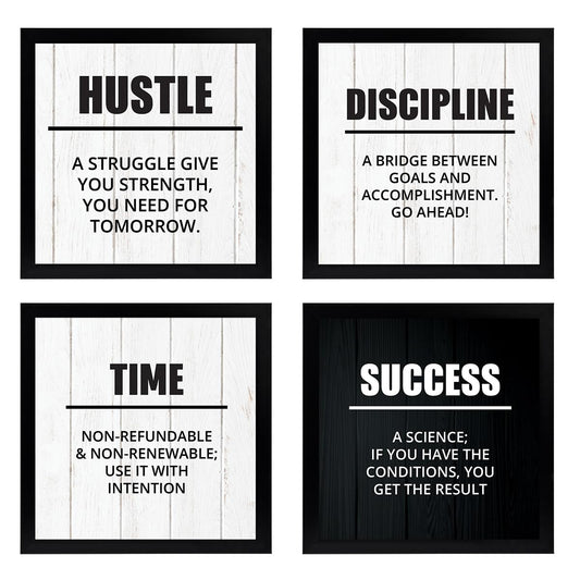 Motivational Inspirational Office (Set of 4)