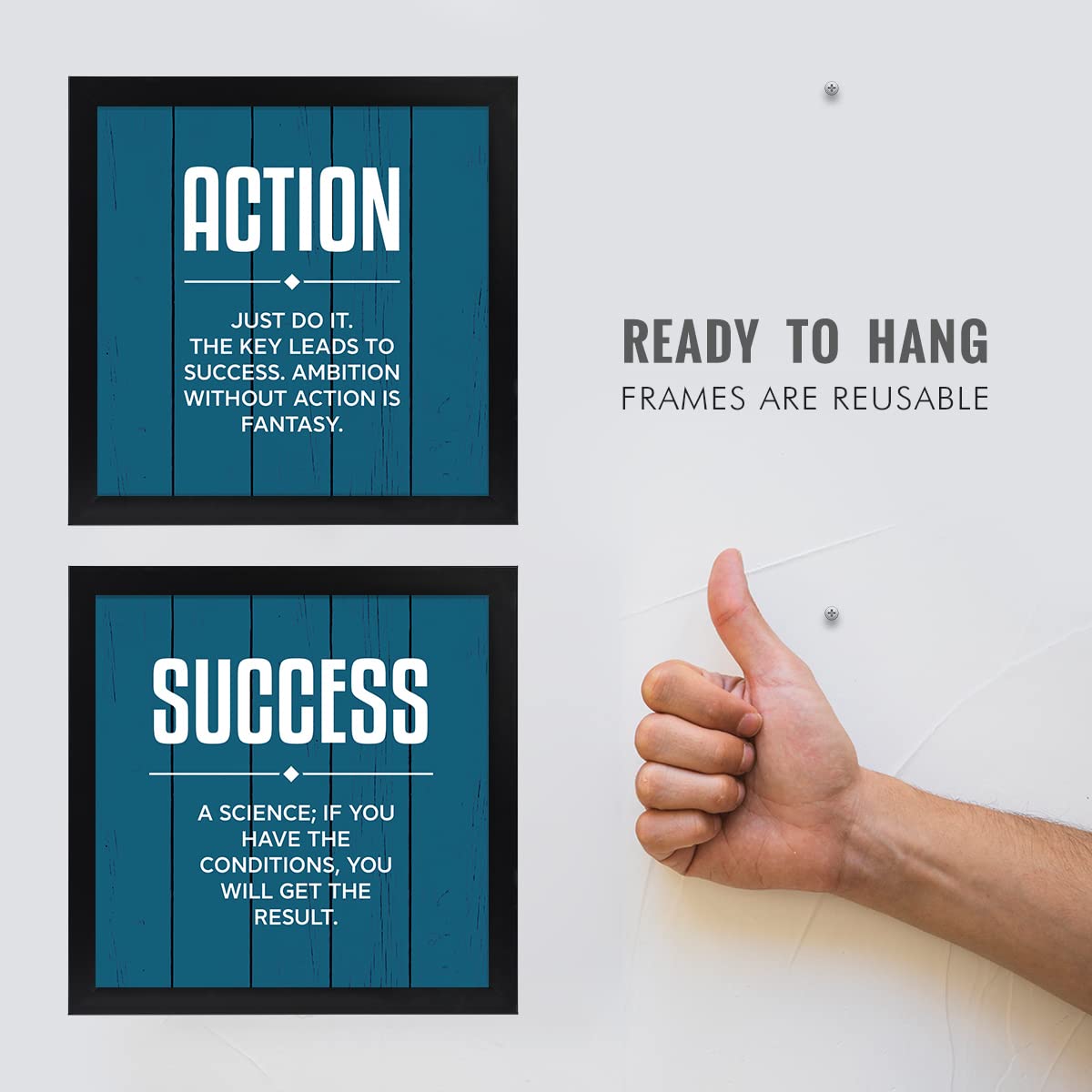 Motivational Inspirational Office (Set of 4)